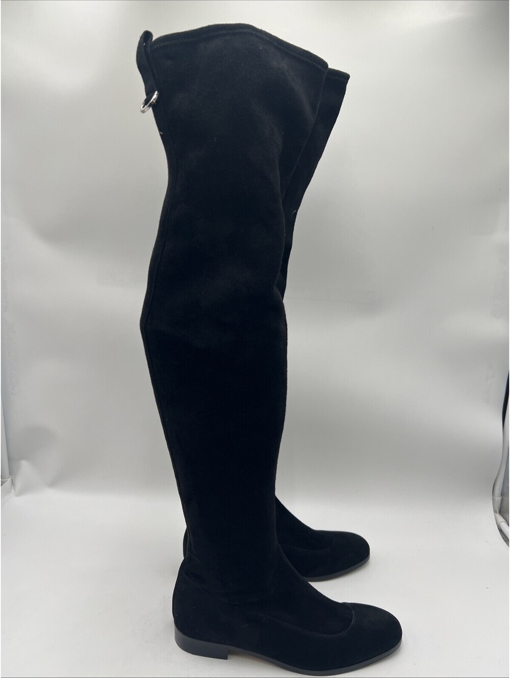 Nicholas Kirkwood Green Leather Pull On Block Heel Knee High Boots Women’s 36